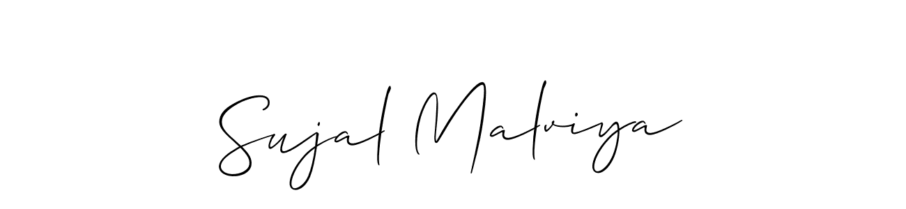 Sujal Malviya stylish signature style. Best Handwritten Sign (Allison_Script) for my name. Handwritten Signature Collection Ideas for my name Sujal Malviya. Sujal Malviya signature style 2 images and pictures png