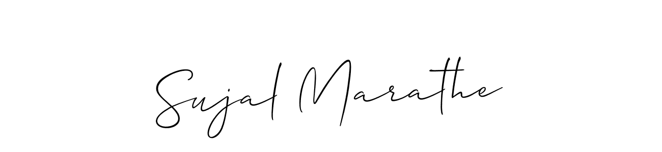 The best way (Allison_Script) to make a short signature is to pick only two or three words in your name. The name Sujal Marathe include a total of six letters. For converting this name. Sujal Marathe signature style 2 images and pictures png