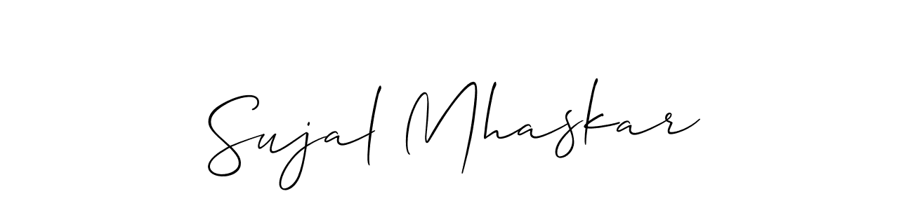 Design your own signature with our free online signature maker. With this signature software, you can create a handwritten (Allison_Script) signature for name Sujal Mhaskar. Sujal Mhaskar signature style 2 images and pictures png