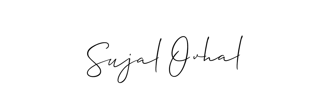 It looks lik you need a new signature style for name Sujal Ovhal. Design unique handwritten (Allison_Script) signature with our free signature maker in just a few clicks. Sujal Ovhal signature style 2 images and pictures png