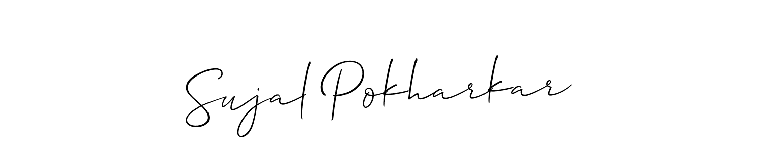 You can use this online signature creator to create a handwritten signature for the name Sujal Pokharkar. This is the best online autograph maker. Sujal Pokharkar signature style 2 images and pictures png
