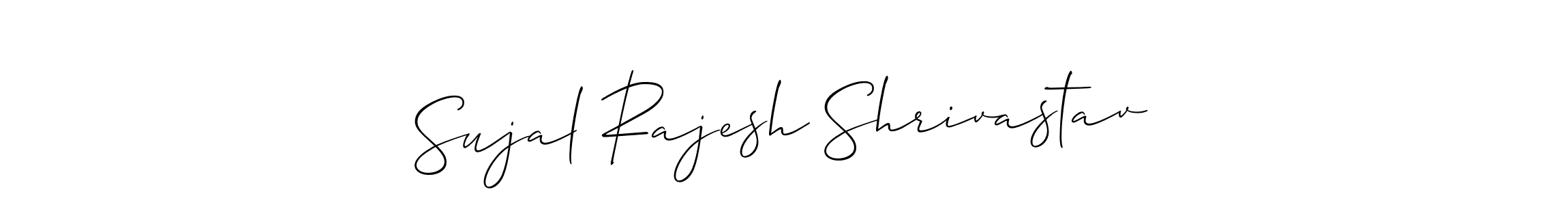 This is the best signature style for the Sujal Rajesh Shrivastav name. Also you like these signature font (Allison_Script). Mix name signature. Sujal Rajesh Shrivastav signature style 2 images and pictures png