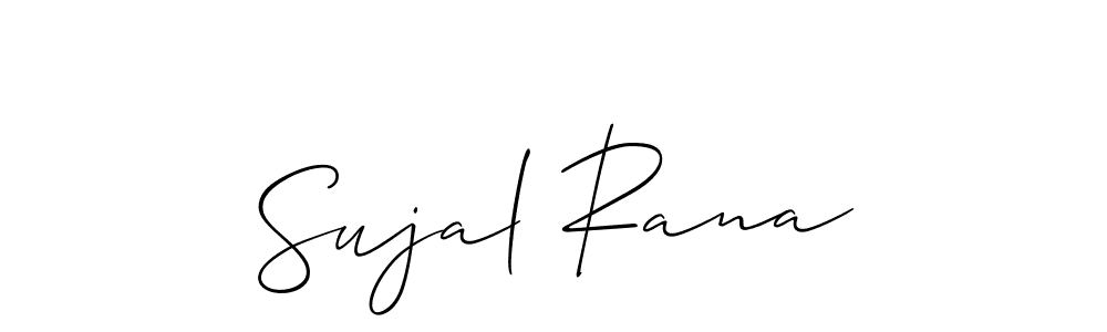 Design your own signature with our free online signature maker. With this signature software, you can create a handwritten (Allison_Script) signature for name Sujal Rana. Sujal Rana signature style 2 images and pictures png