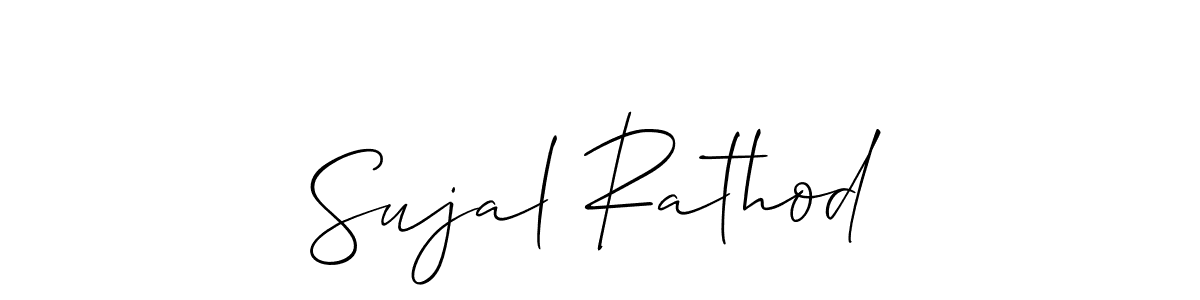 if you are searching for the best signature style for your name Sujal Rathod. so please give up your signature search. here we have designed multiple signature styles  using Allison_Script. Sujal Rathod signature style 2 images and pictures png