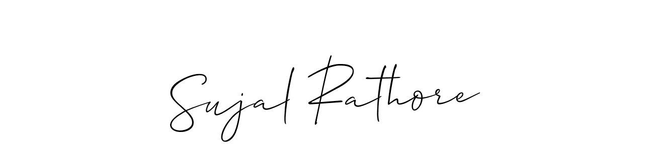 How to make Sujal Rathore signature? Allison_Script is a professional autograph style. Create handwritten signature for Sujal Rathore name. Sujal Rathore signature style 2 images and pictures png