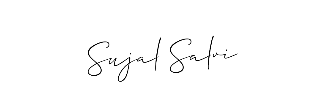 See photos of Sujal Salvi official signature by Spectra . Check more albums & portfolios. Read reviews & check more about Allison_Script font. Sujal Salvi signature style 2 images and pictures png