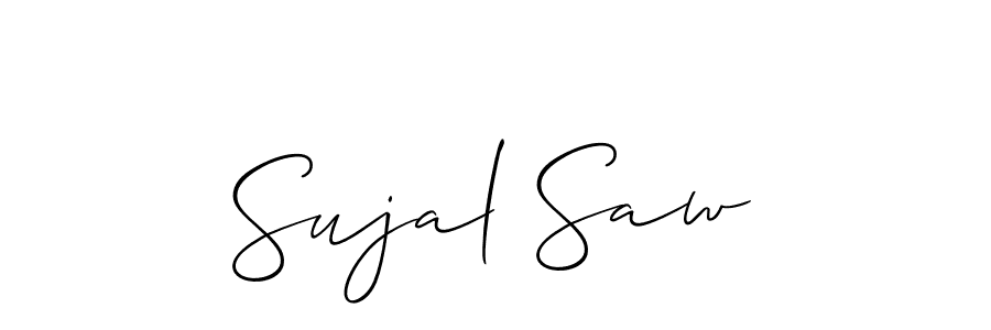 How to Draw Sujal Saw signature style? Allison_Script is a latest design signature styles for name Sujal Saw. Sujal Saw signature style 2 images and pictures png