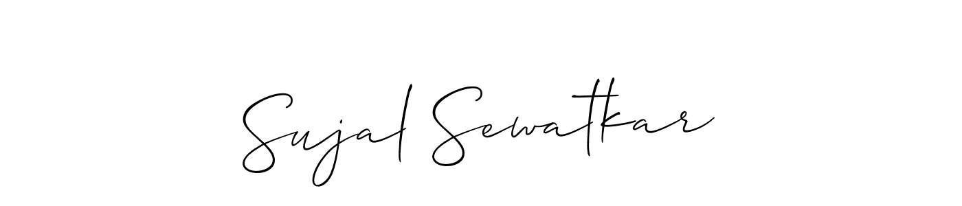 Make a short Sujal Sewatkar signature style. Manage your documents anywhere anytime using Allison_Script. Create and add eSignatures, submit forms, share and send files easily. Sujal Sewatkar signature style 2 images and pictures png