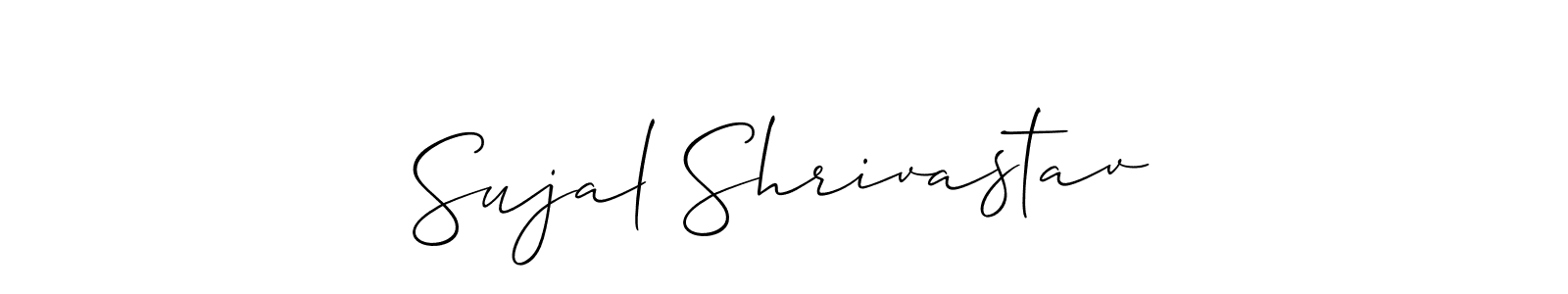 Use a signature maker to create a handwritten signature online. With this signature software, you can design (Allison_Script) your own signature for name Sujal Shrivastav. Sujal Shrivastav signature style 2 images and pictures png