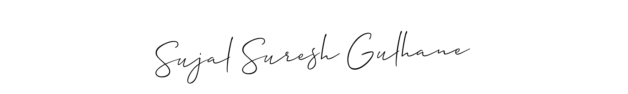 Similarly Allison_Script is the best handwritten signature design. Signature creator online .You can use it as an online autograph creator for name Sujal Suresh Gulhane. Sujal Suresh Gulhane signature style 2 images and pictures png