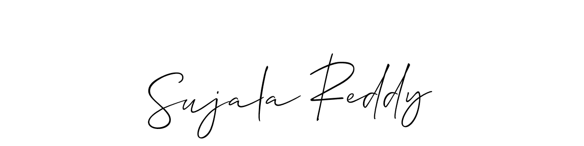 Also You can easily find your signature by using the search form. We will create Sujala Reddy name handwritten signature images for you free of cost using Allison_Script sign style. Sujala Reddy signature style 2 images and pictures png