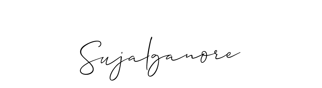 Make a short Sujalganore signature style. Manage your documents anywhere anytime using Allison_Script. Create and add eSignatures, submit forms, share and send files easily. Sujalganore signature style 2 images and pictures png