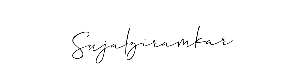 Make a beautiful signature design for name Sujalgiramkar. With this signature (Allison_Script) style, you can create a handwritten signature for free. Sujalgiramkar signature style 2 images and pictures png