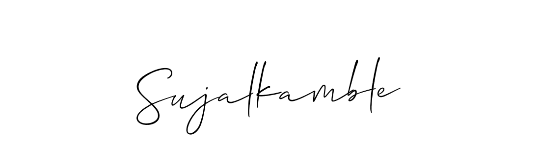 This is the best signature style for the Sujalkamble name. Also you like these signature font (Allison_Script). Mix name signature. Sujalkamble signature style 2 images and pictures png