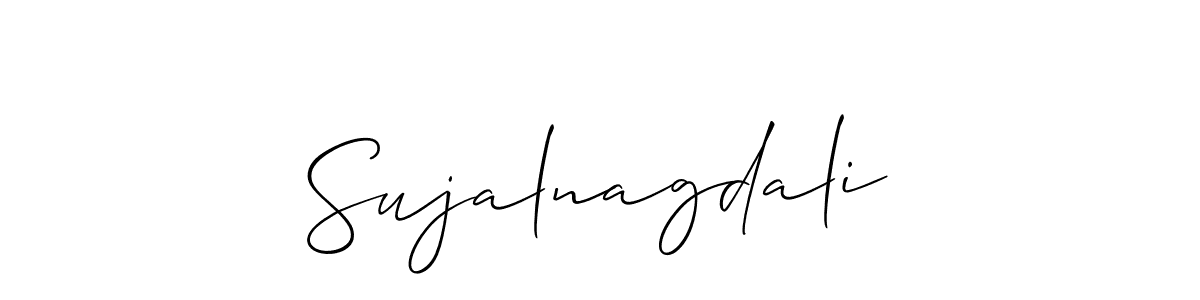 Use a signature maker to create a handwritten signature online. With this signature software, you can design (Allison_Script) your own signature for name Sujalnagdali. Sujalnagdali signature style 2 images and pictures png