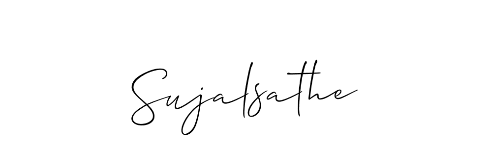 Use a signature maker to create a handwritten signature online. With this signature software, you can design (Allison_Script) your own signature for name Sujalsathe. Sujalsathe signature style 2 images and pictures png