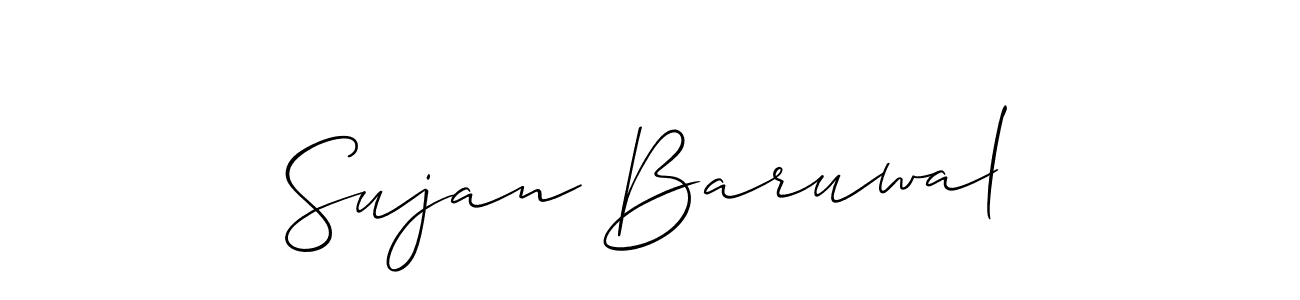 Best and Professional Signature Style for Sujan Baruwal. Allison_Script Best Signature Style Collection. Sujan Baruwal signature style 2 images and pictures png