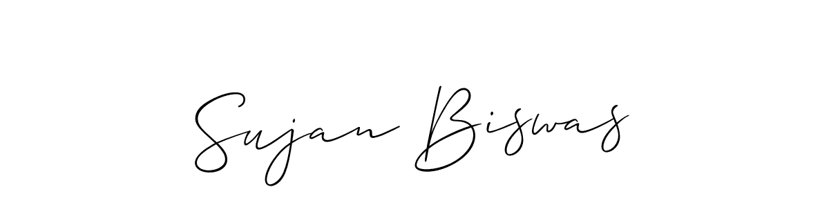 The best way (Allison_Script) to make a short signature is to pick only two or three words in your name. The name Sujan Biswas include a total of six letters. For converting this name. Sujan Biswas signature style 2 images and pictures png