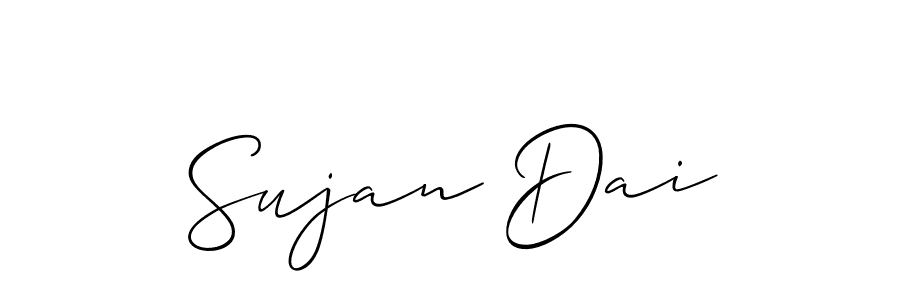 Sujan Dai stylish signature style. Best Handwritten Sign (Allison_Script) for my name. Handwritten Signature Collection Ideas for my name Sujan Dai. Sujan Dai signature style 2 images and pictures png