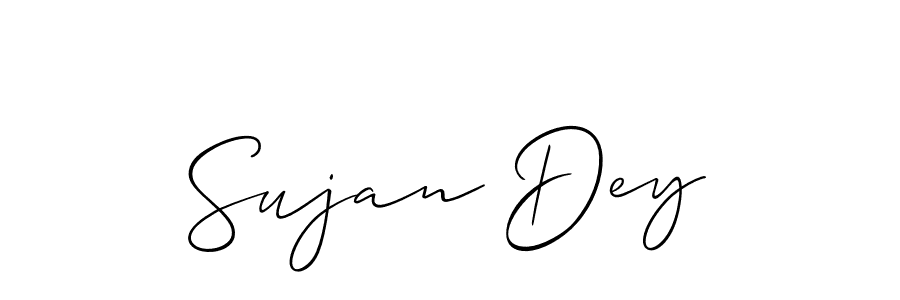 You should practise on your own different ways (Allison_Script) to write your name (Sujan Dey) in signature. don't let someone else do it for you. Sujan Dey signature style 2 images and pictures png