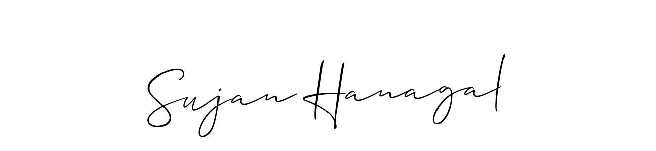 Make a beautiful signature design for name Sujan Hanagal. Use this online signature maker to create a handwritten signature for free. Sujan Hanagal signature style 2 images and pictures png