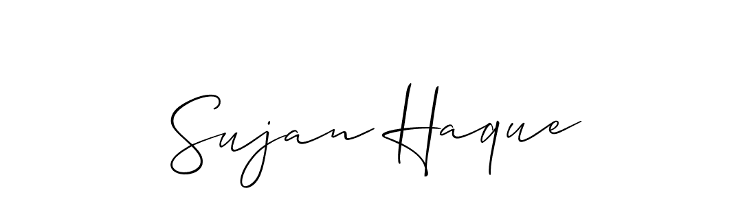 Use a signature maker to create a handwritten signature online. With this signature software, you can design (Allison_Script) your own signature for name Sujan Haque. Sujan Haque signature style 2 images and pictures png