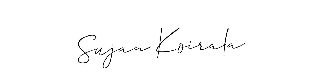 Also You can easily find your signature by using the search form. We will create Sujan Koirala name handwritten signature images for you free of cost using Allison_Script sign style. Sujan Koirala signature style 2 images and pictures png