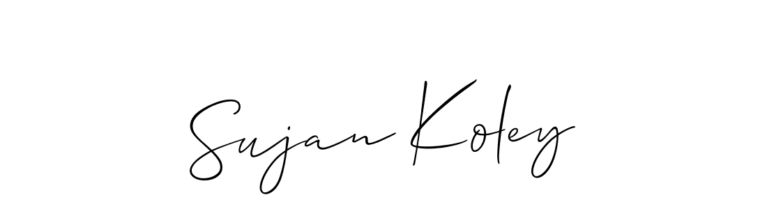 Make a beautiful signature design for name Sujan Koley. Use this online signature maker to create a handwritten signature for free. Sujan Koley signature style 2 images and pictures png