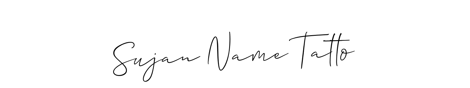 Similarly Allison_Script is the best handwritten signature design. Signature creator online .You can use it as an online autograph creator for name Sujan Name Tatto. Sujan Name Tatto signature style 2 images and pictures png