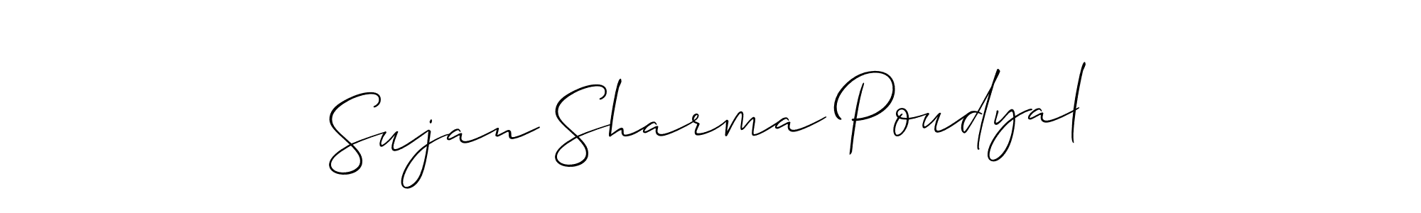 Once you've used our free online signature maker to create your best signature Allison_Script style, it's time to enjoy all of the benefits that Sujan Sharma Poudyal name signing documents. Sujan Sharma Poudyal signature style 2 images and pictures png
