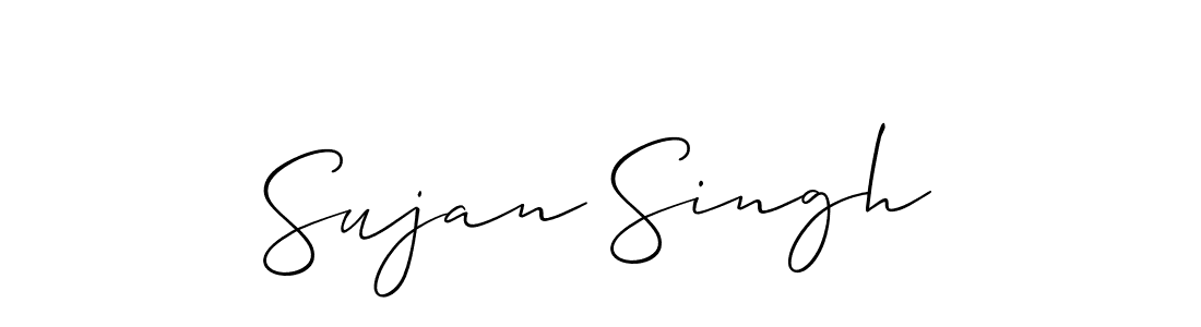 Allison_Script is a professional signature style that is perfect for those who want to add a touch of class to their signature. It is also a great choice for those who want to make their signature more unique. Get Sujan Singh name to fancy signature for free. Sujan Singh signature style 2 images and pictures png