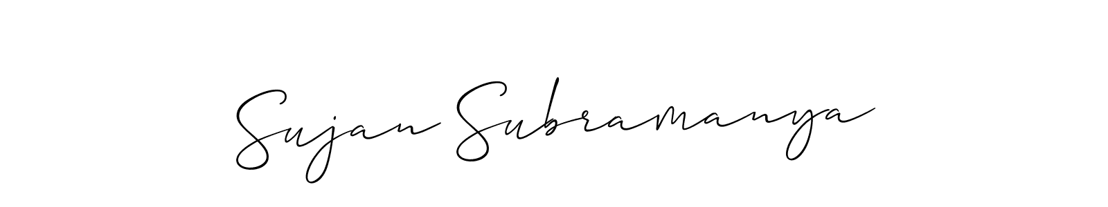 Make a beautiful signature design for name Sujan Subramanya. Use this online signature maker to create a handwritten signature for free. Sujan Subramanya signature style 2 images and pictures png