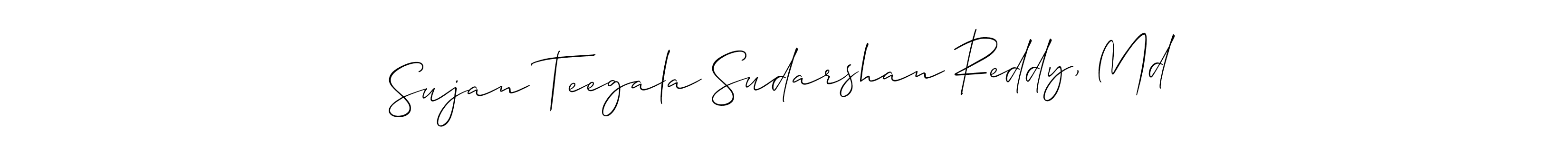 Make a beautiful signature design for name Sujan Teegala Sudarshan Reddy, Md. Use this online signature maker to create a handwritten signature for free. Sujan Teegala Sudarshan Reddy, Md signature style 2 images and pictures png