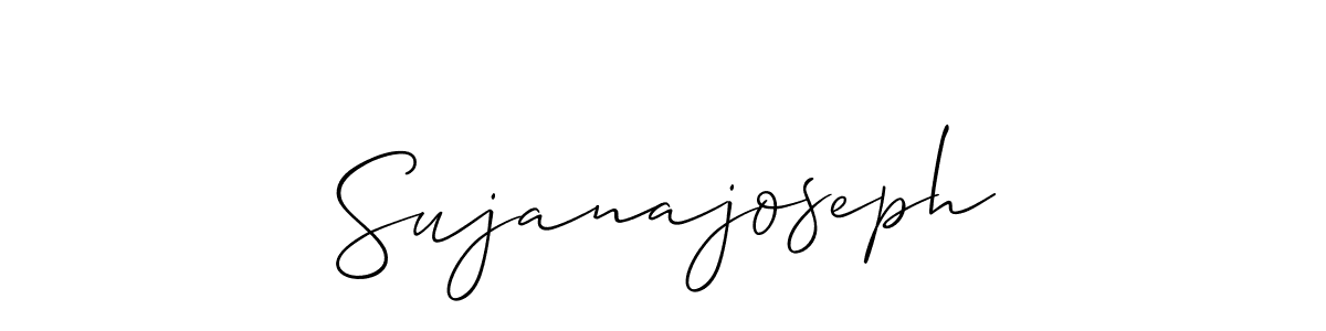 How to make Sujanajoseph signature? Allison_Script is a professional autograph style. Create handwritten signature for Sujanajoseph name. Sujanajoseph signature style 2 images and pictures png