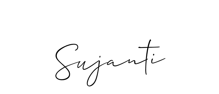 How to make Sujanti signature? Allison_Script is a professional autograph style. Create handwritten signature for Sujanti name. Sujanti signature style 2 images and pictures png