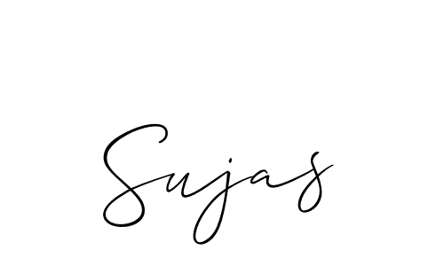 You should practise on your own different ways (Allison_Script) to write your name (Sujas) in signature. don't let someone else do it for you. Sujas signature style 2 images and pictures png