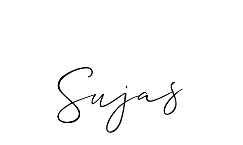 Use a signature maker to create a handwritten signature online. With this signature software, you can design (Allison_Script) your own signature for name Sujas. Sujas signature style 2 images and pictures png