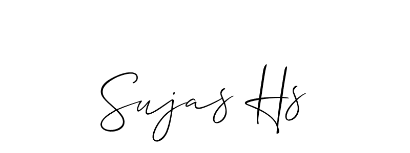 Best and Professional Signature Style for Sujas Hs. Allison_Script Best Signature Style Collection. Sujas Hs signature style 2 images and pictures png