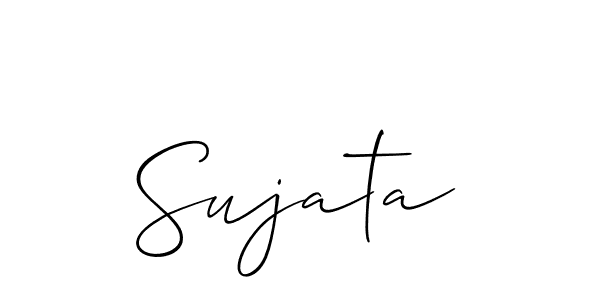 How to Draw Sujata signature style? Allison_Script is a latest design signature styles for name Sujata. Sujata signature style 2 images and pictures png