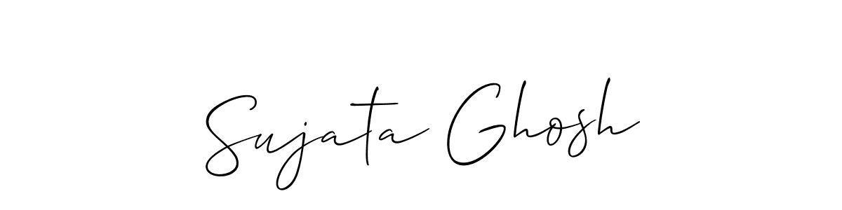 How to make Sujata Ghosh name signature. Use Allison_Script style for creating short signs online. This is the latest handwritten sign. Sujata Ghosh signature style 2 images and pictures png