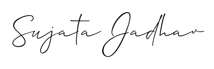 Discover the perfect balance of readability and style for Sujata Jadhav with Allison_Script font. Create your dream signature today. Sujata Jadhav signature style 2 images and pictures png