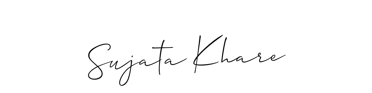 Best and Professional Signature Style for Sujata Khare. Allison_Script Best Signature Style Collection. Sujata Khare signature style 2 images and pictures png