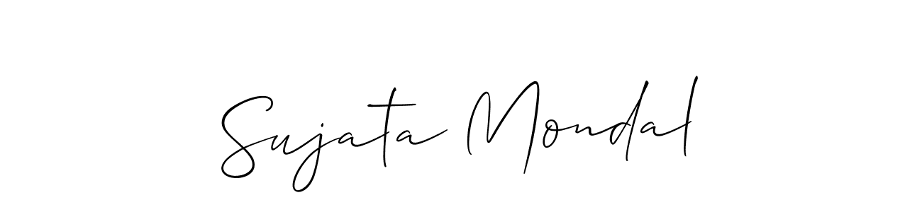 This is the best signature style for the Sujata Mondal name. Also you like these signature font (Allison_Script). Mix name signature. Sujata Mondal signature style 2 images and pictures png