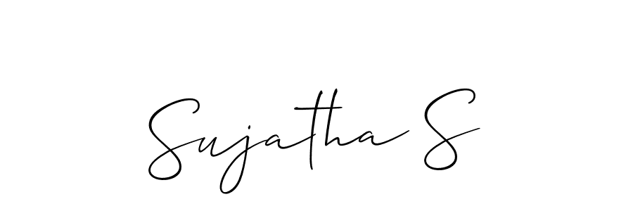 Best and Professional Signature Style for Sujatha S. Allison_Script Best Signature Style Collection. Sujatha S signature style 2 images and pictures png