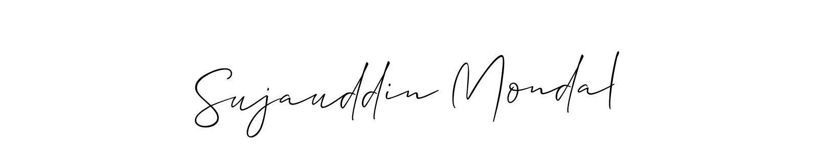 You should practise on your own different ways (Allison_Script) to write your name (Sujauddin Mondal) in signature. don't let someone else do it for you. Sujauddin Mondal signature style 2 images and pictures png