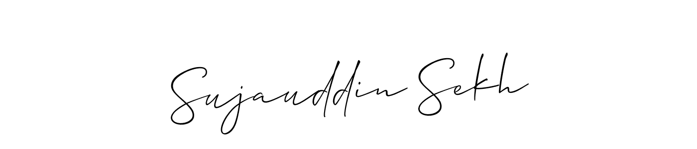 How to make Sujauddin Sekh signature? Allison_Script is a professional autograph style. Create handwritten signature for Sujauddin Sekh name. Sujauddin Sekh signature style 2 images and pictures png