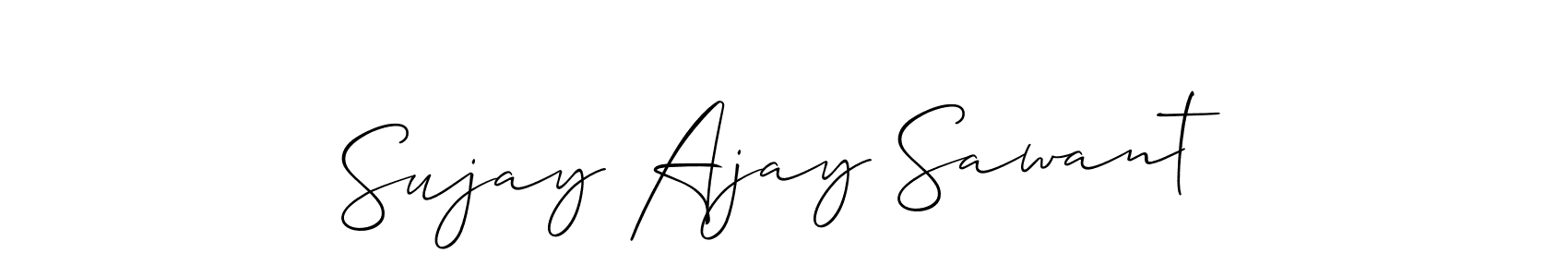 Allison_Script is a professional signature style that is perfect for those who want to add a touch of class to their signature. It is also a great choice for those who want to make their signature more unique. Get Sujay Ajay Sawant name to fancy signature for free. Sujay Ajay Sawant signature style 2 images and pictures png