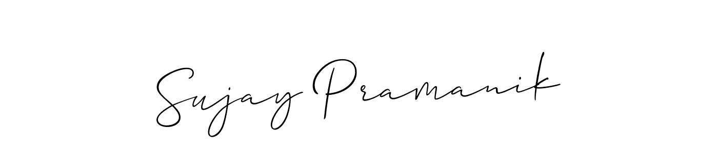 Also You can easily find your signature by using the search form. We will create Sujay Pramanik name handwritten signature images for you free of cost using Allison_Script sign style. Sujay Pramanik signature style 2 images and pictures png