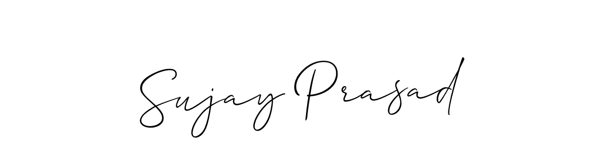 It looks lik you need a new signature style for name Sujay Prasad. Design unique handwritten (Allison_Script) signature with our free signature maker in just a few clicks. Sujay Prasad signature style 2 images and pictures png