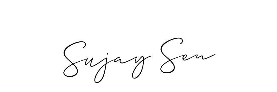 Use a signature maker to create a handwritten signature online. With this signature software, you can design (Allison_Script) your own signature for name Sujay Sen. Sujay Sen signature style 2 images and pictures png